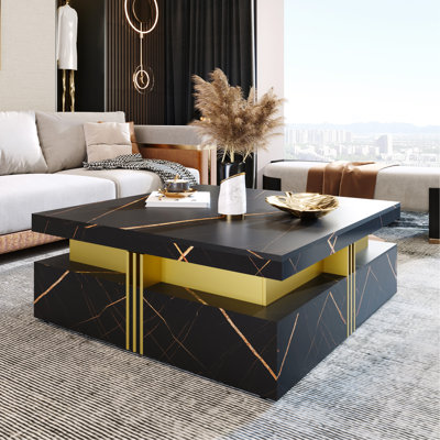 【cornice】COFFEE TABLE ACME Furniture Fritzy Square Coffee Table In White
